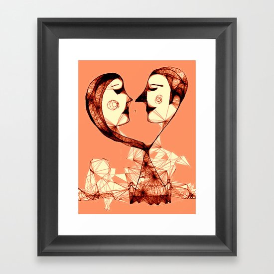 web of love Framed Art Print