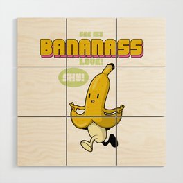 running bananass Wood Wall Art