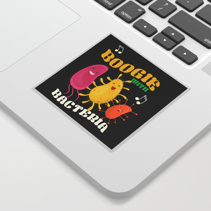 Boogie With Bacteria Microbiology Sticker