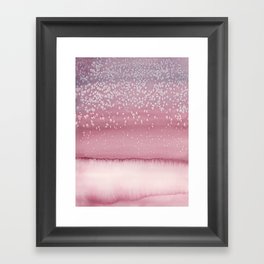Candy Colored Dreamland / Contemporary Pink Abstract Watercolor Framed Art Print