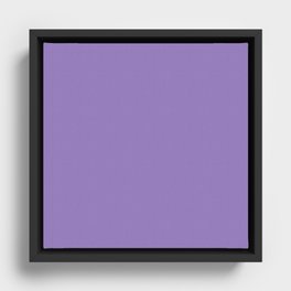Frog Prince Purple Framed Canvas