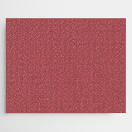English Red Solid Color Popular Hues - Patternless Shades of Red Collection - Hex Value #AB4B52 Jigsaw Puzzle