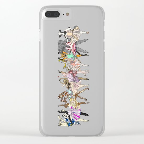 Animal Ballerinas Clear iPhone Case