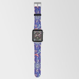 Flower mandala with bird  Apple Watch Band