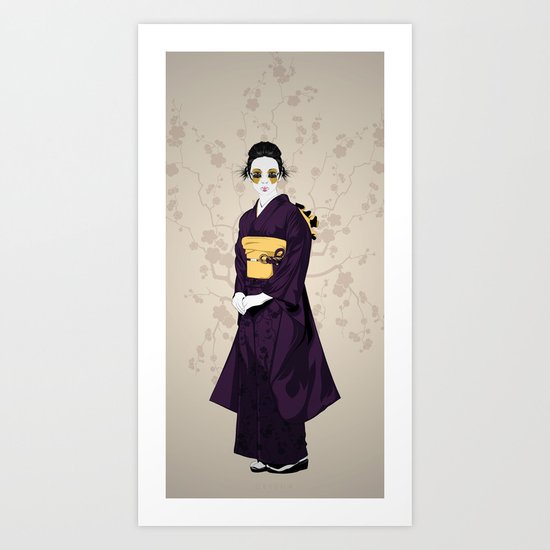 Geisha B Art Print