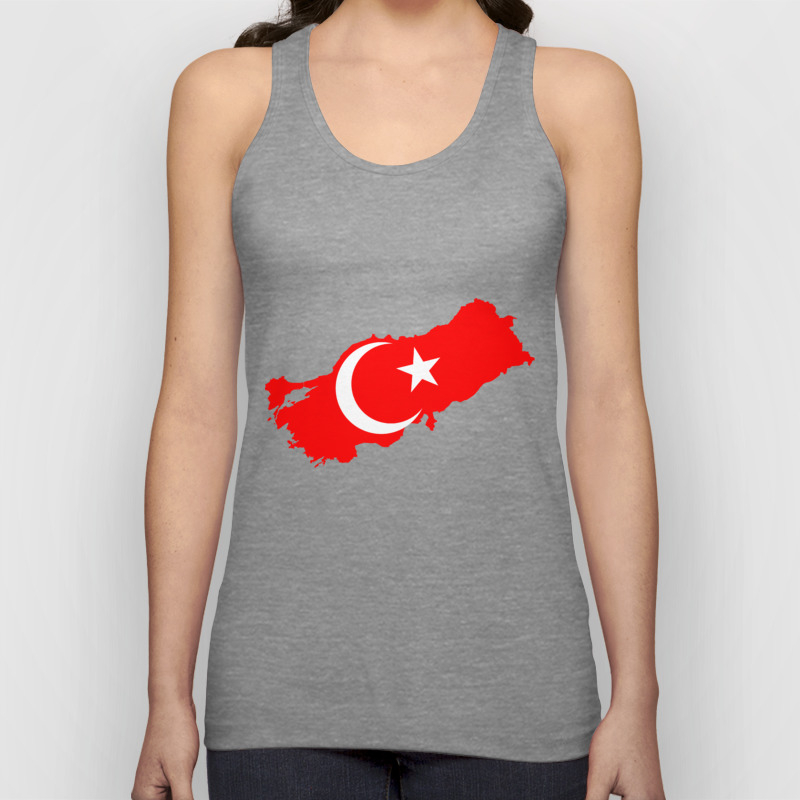 Turk Bayragi Unisex Tank Top By Merih001 Society6