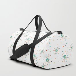 Atomic Age Starburst Mid-century Retro Pattern Duffle Bag