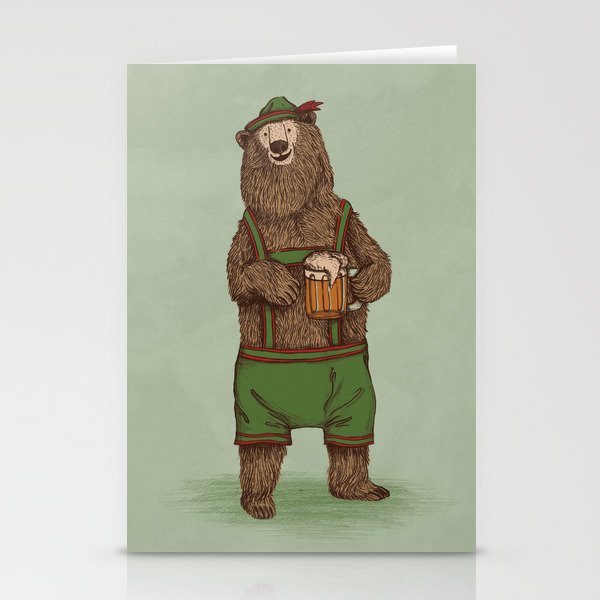 Traditional German Bear Stationery Cards