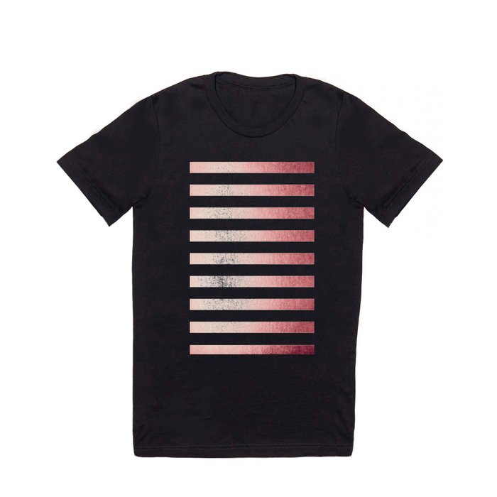Simply Striped Rose Gold Twilight T Shirt