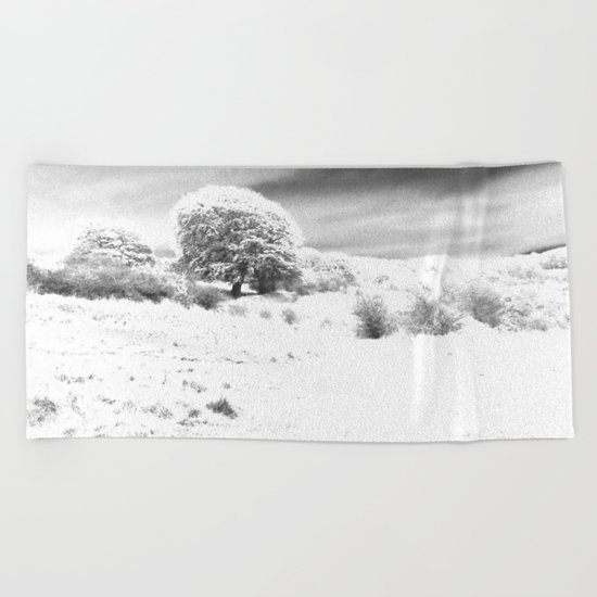Haresfield In The Snow Beach Towel