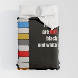 colorful piano - not black and white oil poster Duvet Cover