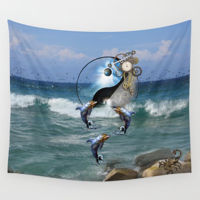 Society6 ocean online tapestry