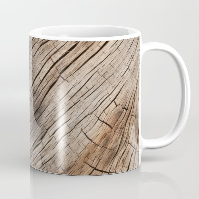 Aged Wood Macro Photo Texture Coffee Mug