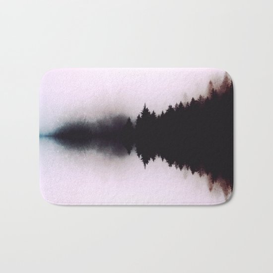 Ink forest reflections Bath Mat