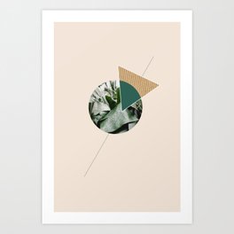 Tropical & Geometry Art Print