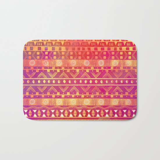 Inspired Aztec Pattern Bath Mat