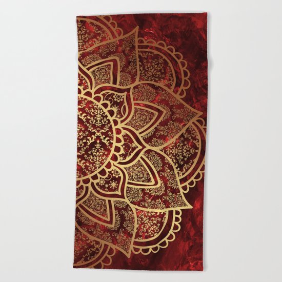 Mandala - Ruby Beach Towel