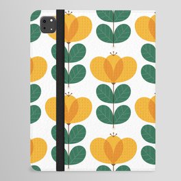 Scandi yellow poppy iPad Folio Case