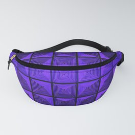 70s Ultraviolet Panton Inspired Space Age Art Fanny Pack