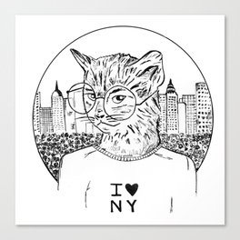 NY Cat Canvas Print