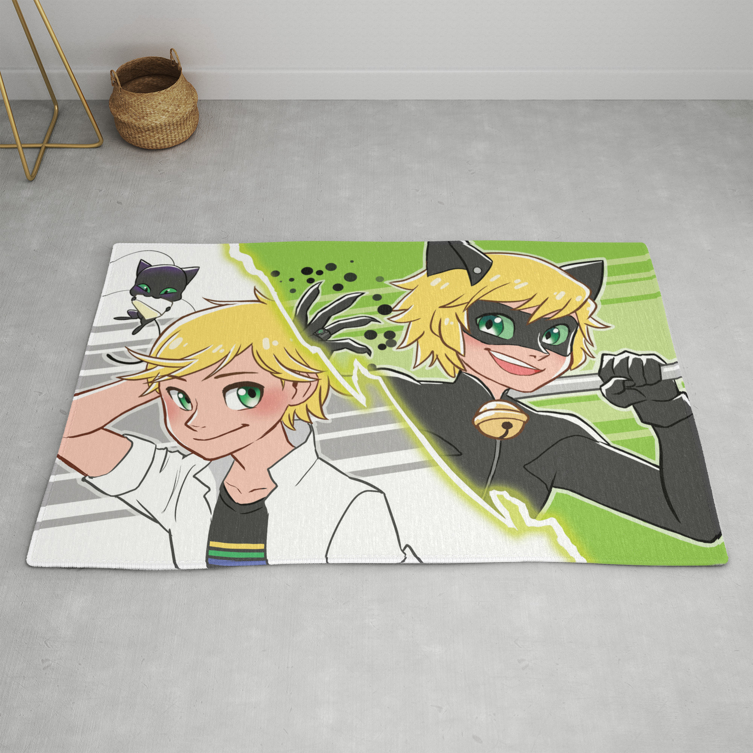 Chat Noir Adrien Rug By Kellyykao Society6 Chat Noir Adrien Rug By Kellyykao Society6