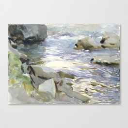 Stream and Rocks (ca. 1901–1908) by John Singer Sargent Canvas Print