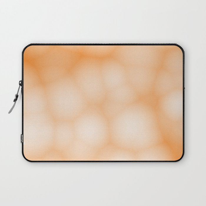 Blurry Orange Gradient Bubbles Laptop Sleeve