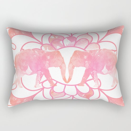 Elephants Rectangular Pillow