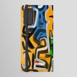Primitive street art abstract Android Wallet Case