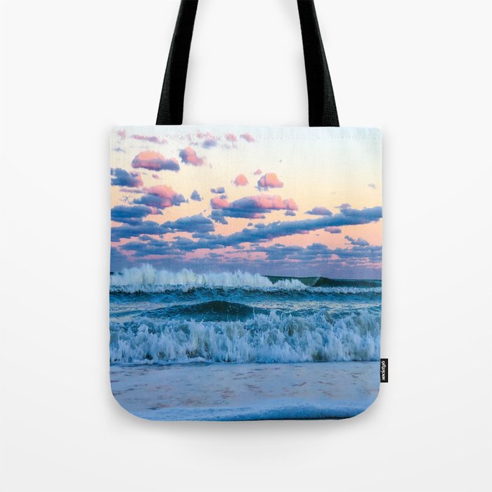 Pink Clouds Over The Atlantic Tote Bag