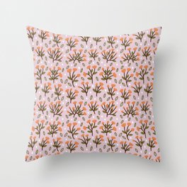 Beautiful Floral Pattern Throw Pillow