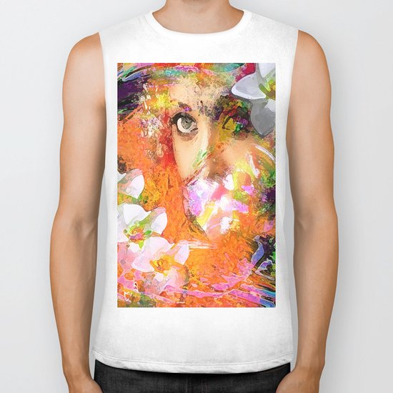 " The queen of flowers " Biker Tank