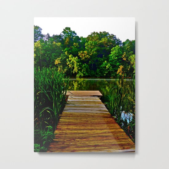 Out on the Dock Metal Print