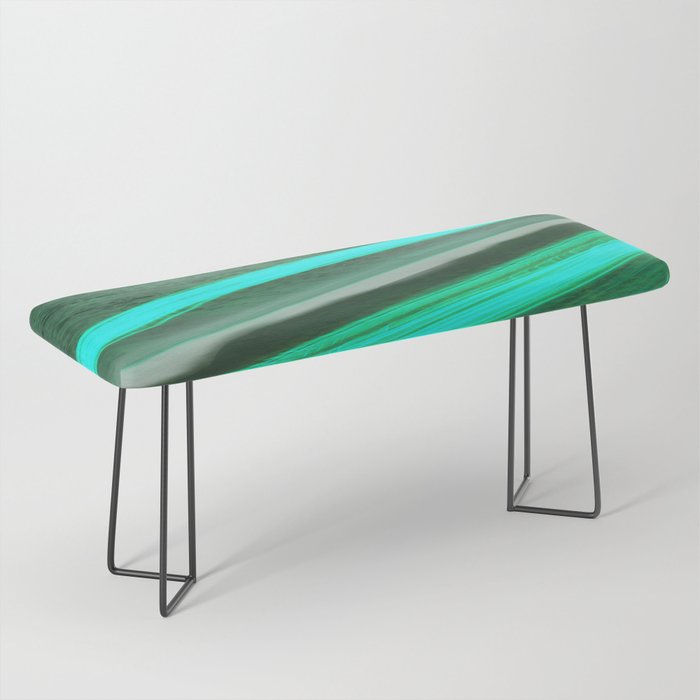 Abstract Prints: Green Astral Bench
