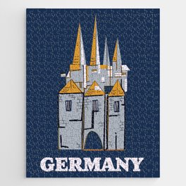 Germany Castle vintage travel print Jigsaw Puzzle