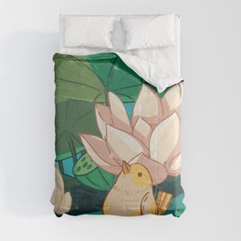 Nelumbo nucifera Lotus flower Comforter