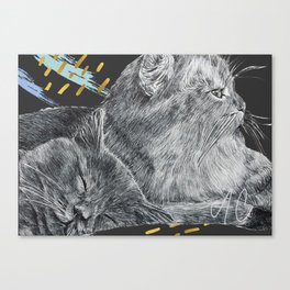 Star Cats Canvas Print