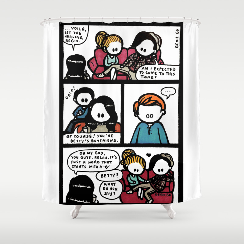 Bughead Riverdale You Re Betty S Boyfriend Shower Curtain By Gogenevieve Society6 Will 'riverdale' jughead jones ever embrace his asexuality. bughead riverdale you re betty s boyfriend shower curtain by gogenevieve