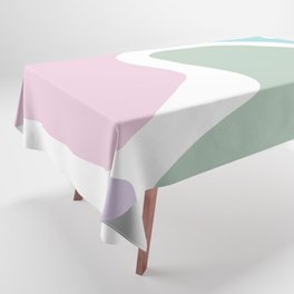 30 Abstract Shapes Pastel Background 220729 Valourine Design Tablecloth
