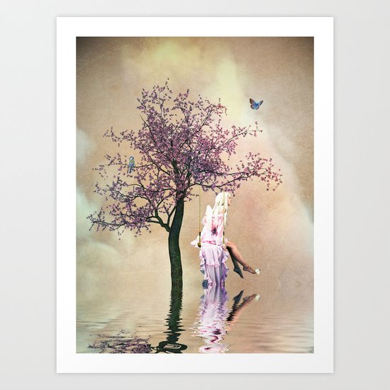 Blossom Angel Art Print