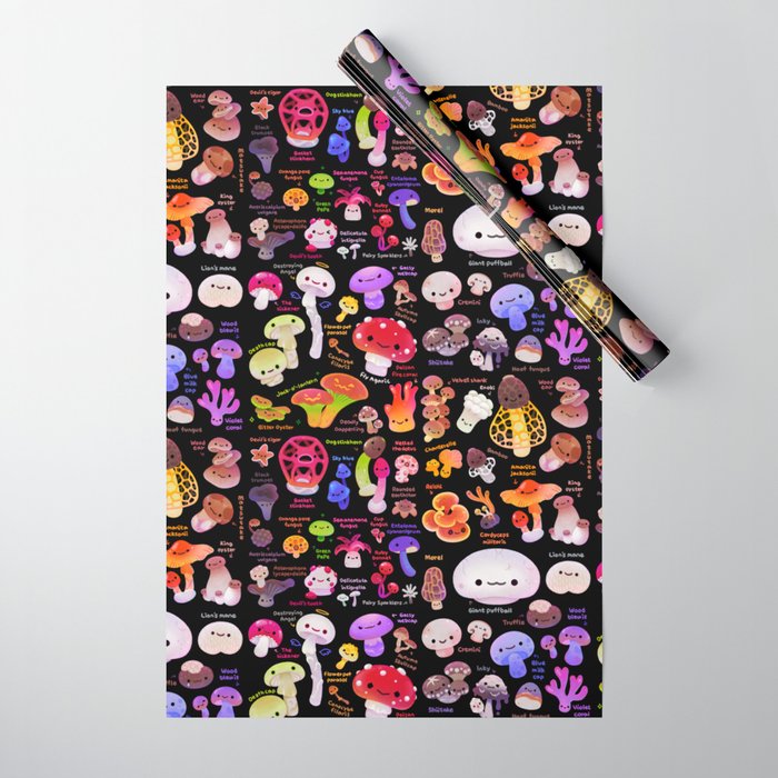 Mushroom - name Wrapping Paper