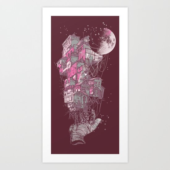 Whole world in his hands Art Print