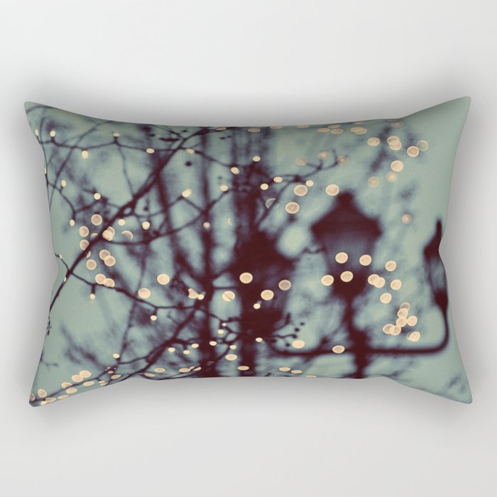 Winter Lights Rectangular Pillow