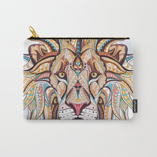 Brown Ethnic Lion Carry-All Pouch