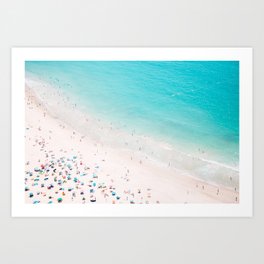 Beach Loving - Aerial Beach photography by Ingrid Beddoes Art Print