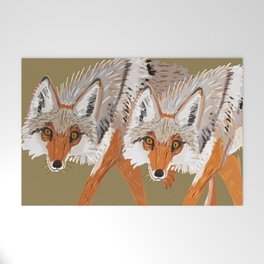 Totem Coyote Welcome Mat