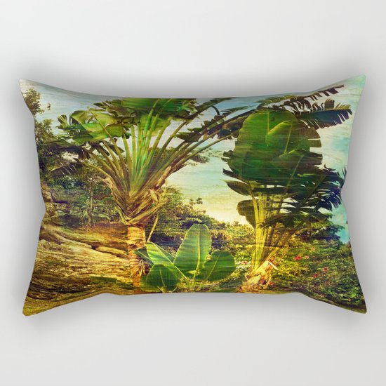 Traveller's Palm Rectangular Pillow