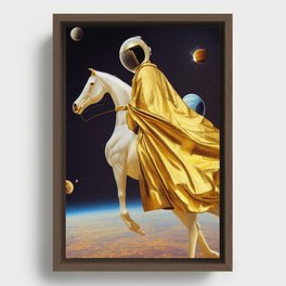 Horseonaut Framed Canvas