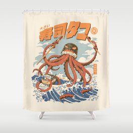The Tako Sushi Shower Curtain