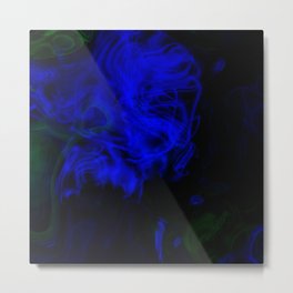 Blue Mist Metal Print | Energy, Fractal, Fog, Graphicdesign, Fantasy, Colorful, Futuristic, Light, Dynamic, Color 